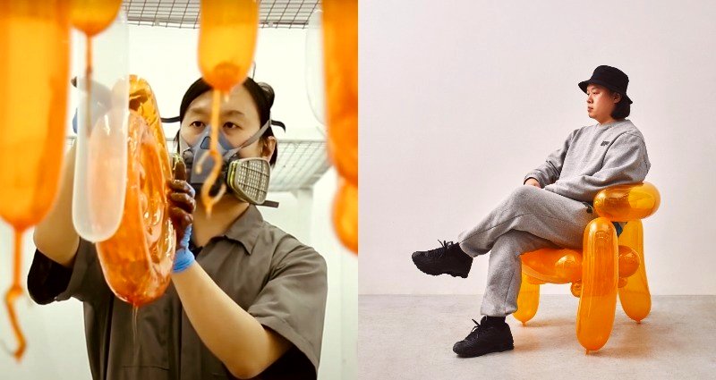 South Korean artist creates balloon chairs selling for up to $10,000 plus