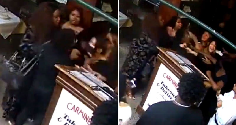 Carmine’s hostess denies using racial slur, Texas women who attacked her are arraigned on charges