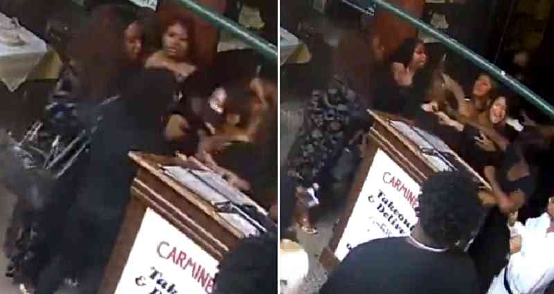 Carmine’s hostess denies using racial slur, Texas women who attacked her are arraigned on charges