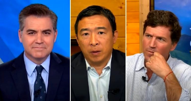 Andrew Yang grilled on CNN for ‘Tucker Carlson Tonight’ appearance