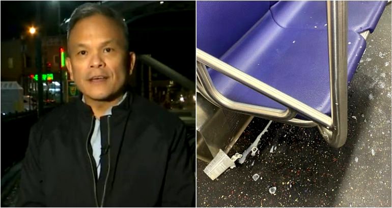 Asian American man says he and Asian woman were targeted in coffee attack on DC train