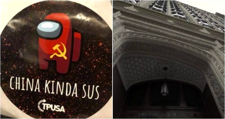 ‘Xenophobic weapons’: Emerson College and conservative group fight over ‘China Kinda Sus’ stickers