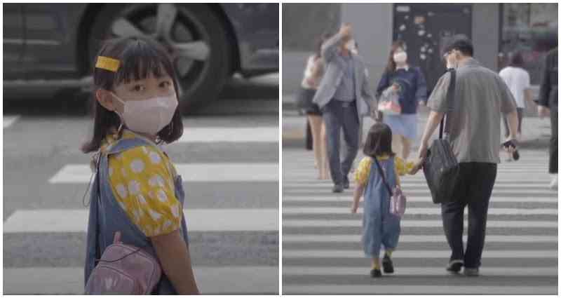Video of 5-year-old girl asking to hold adults’ hands to cross the street in South Korea warms hearts