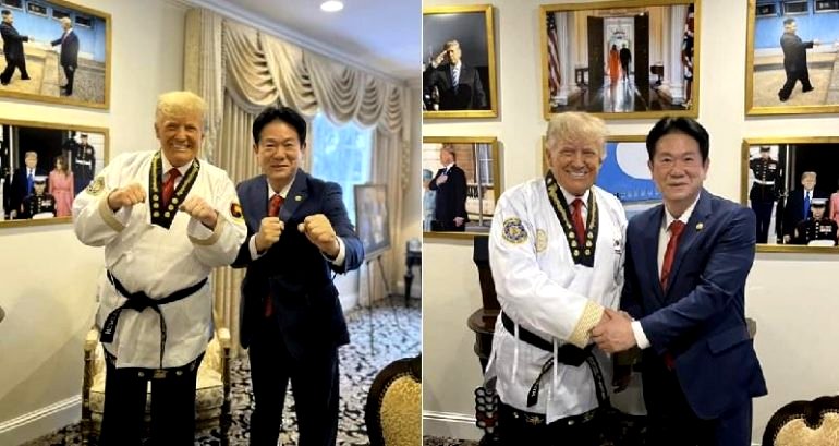 Donald Trump awarded honorary ninth-degree taekwondo black belt — now outranks Chuck Norris