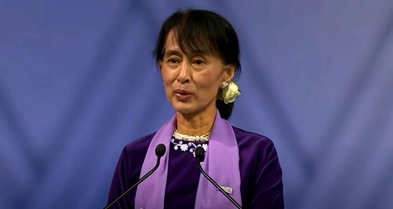 Myanmar’s military-appointed election body charges Suu Kyi with electoral fraud