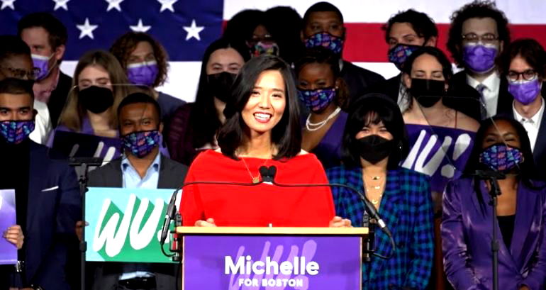 Michelle Wu makes history as Boston’s first female and first POC elected mayor