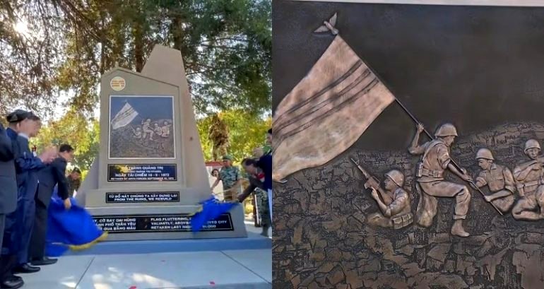 Newly unveiled San Jose monument honors South Vietnamese soldiers who defended Quang Tri Citadel
