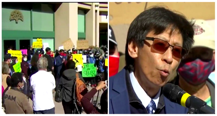 Activist group protests to get all charges against mentally ill attacker of Oakland AAPI leader dropped