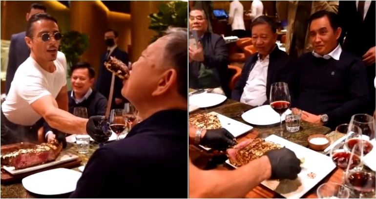 Video of Viet minister being fed $1,900 gold-leaf steak after visiting Karl Marx’s grave stirs anger