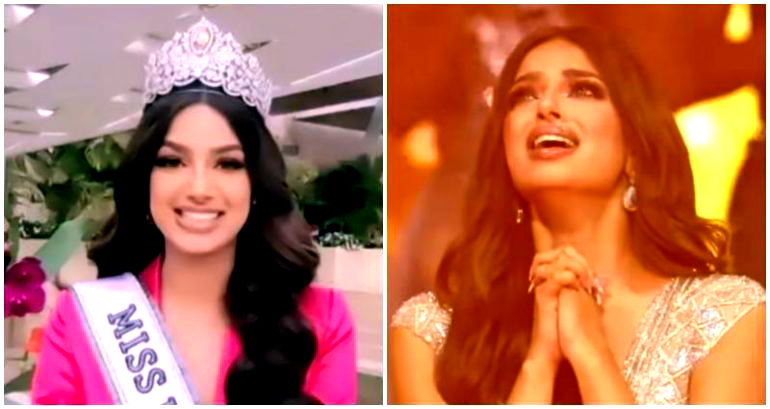 Miss India Harnaaz Sandhu had to meow like a cat on her way to being crowned Miss Universe 2021