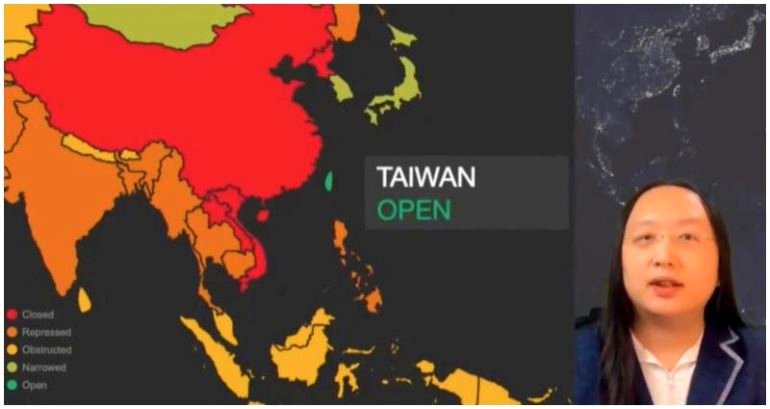 White House allegedly cut Taiwan minister’s feed after map of Taiwan and China in different colors shown