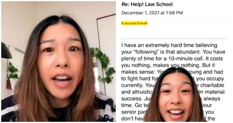 ‘Thanks for your microaggressive civility’: NYC lawyer shares ‘unhinged’ email from law school applicant