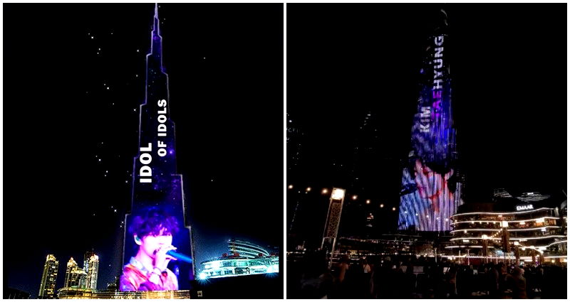 ARMYs sing along to BTS’ V in Dubai as world’s tallest building lights up to honor his 26th birthday