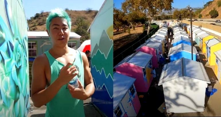 YouTuber Zach Hsieh paints over 100 homes in 10 days for LA’s homeless