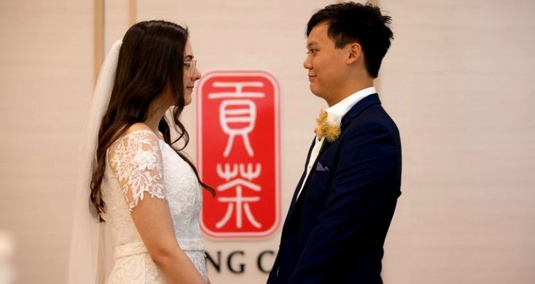Australian couple who bonded through boba marries in Gong Cha shop