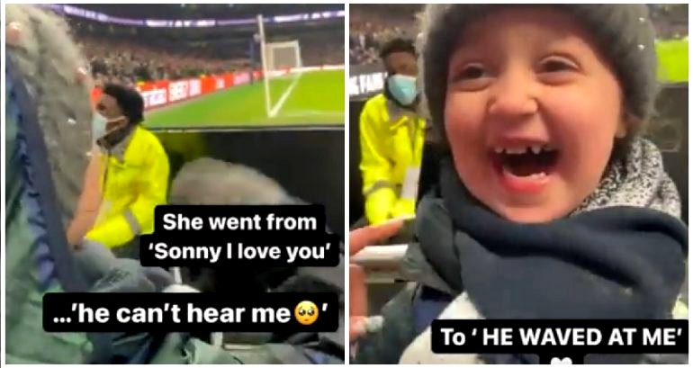 ‘Sonny, I love you!’: 4-year-old beams with happiness after Son Heung-min waves at her before game