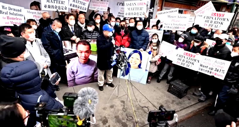 ‘Asian Lives Matter’: Protest against anti-Asian attacks erupts in NYC Chinatown after Michelle Go vigil