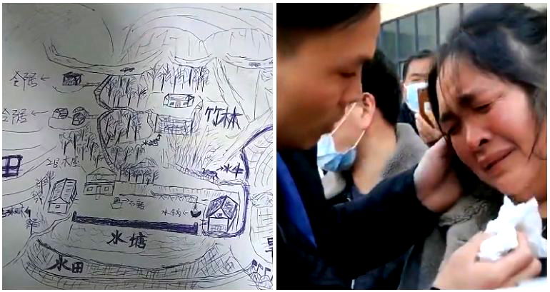 Kidnapped Chinese man reunites with family 33 years later using map he drew from memory