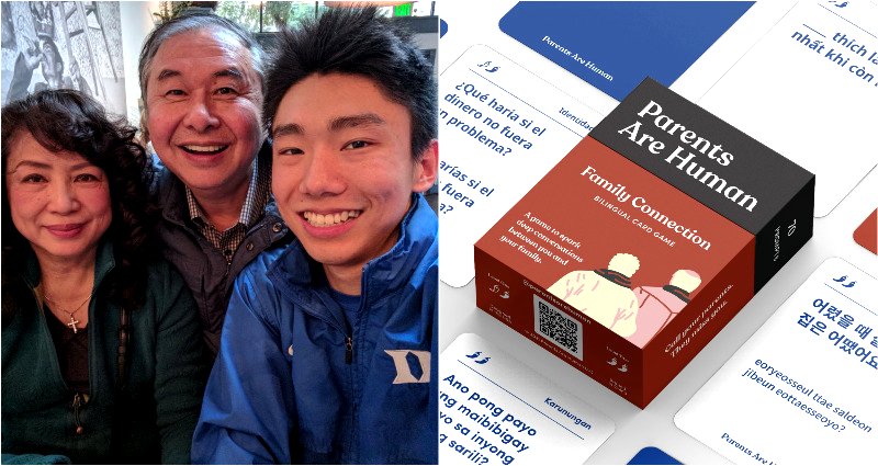 After hitting ‘rock bottom,’ a 26 y/o is supporting his family and improving parent-child relationships through a card game