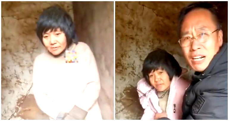 Video of a Chinese mother of 8 left chained in the winter cold sparks online outrage