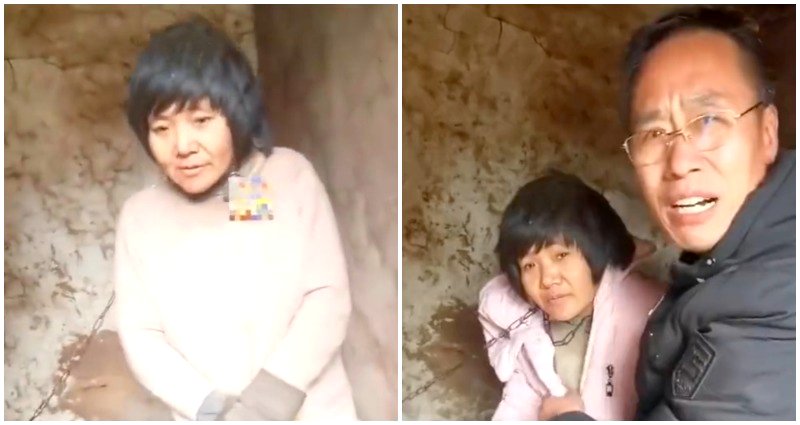 Video of a Chinese mother of 8 left chained in the winter cold sparks online outrage