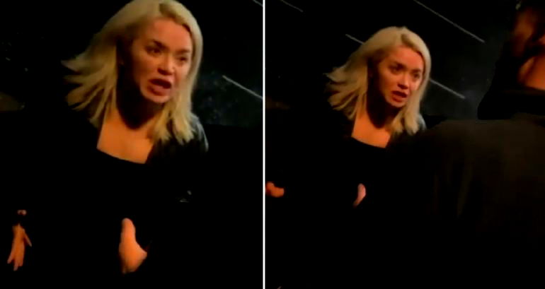 English model caught on racist tirade accuses Asian bar doorman of stealing her handbag