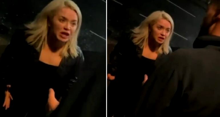 English model caught on racist tirade accuses Asian bar doorman of stealing her handbag