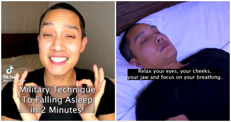 TikTok of sleep hack developed by the military to make you fall asleep in under 2 minutes goes viral