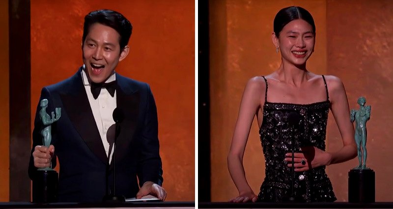 ‘Squid Game’ actors Lee Jung-jae, Jung Ho-yeon win Outstanding Performance SAG awards on historic night