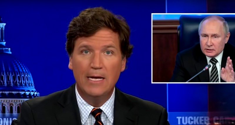 Fox News’ Tucker Carlson asks if ‘Putin eats dogs’ while questioning why Russian president is disliked