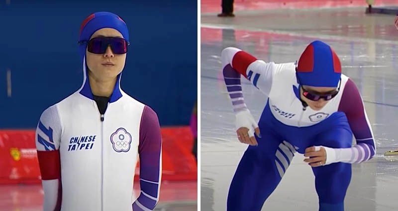 Taiwanese Olympic speed skater besieged by criticism for wearing Chinese team outfit