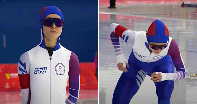 Taiwanese Olympic speed skater besieged by criticism for wearing Chinese team outfit