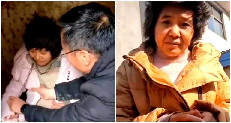 Chained Chinese mother of 8 confirmed to be human trafficking victim