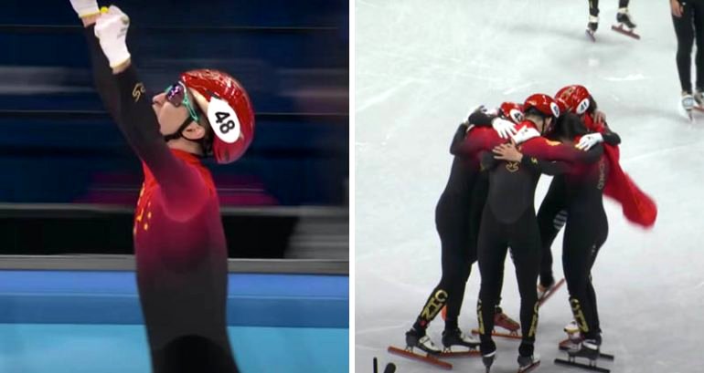 China wins its first gold at 2022 Winter Olympics after Team USA disqualification in speed skating