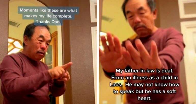 Deaf father-in-law offers heartwarming marriage advice to son-in-law in viral TikTok