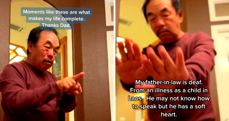 Deaf father-in-law offers heartwarming marriage advice to son-in-law in viral TikTok