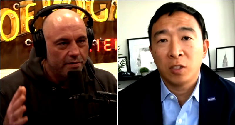 Joe Rogan Experience #1245 - Andrew Yang Andrew Yang apologizes for saying Joe Rogan isn't racist because he
