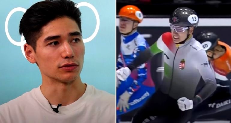 ‘50% for China’: Speed skater Liu Shaoang wins Hungary’s first-ever Winter Olympics individual gold medal
