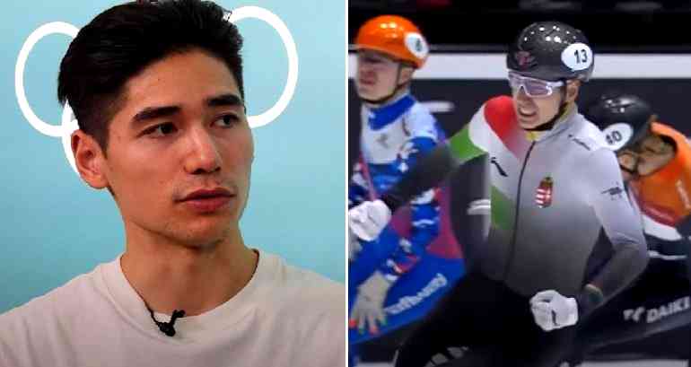 ‘50% for China’: Speed skater Liu Shaoang wins Hungary’s first-ever Winter Olympics individual gold medal
