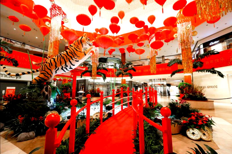 South Coast Plaza in California celebrates Year of Tiger with