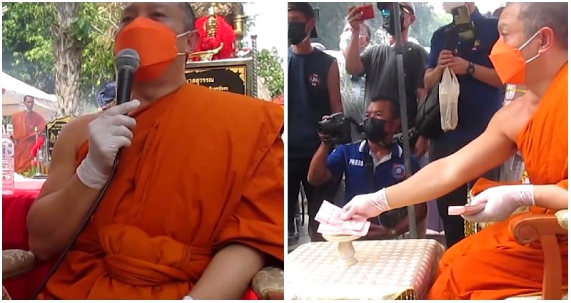Thai Buddhist monk to charitably donate $500,000-plus fortune he won from a lottery
