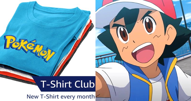  Pokémon T-Shirt Club Subscription – Men – Medium : Everything  Else