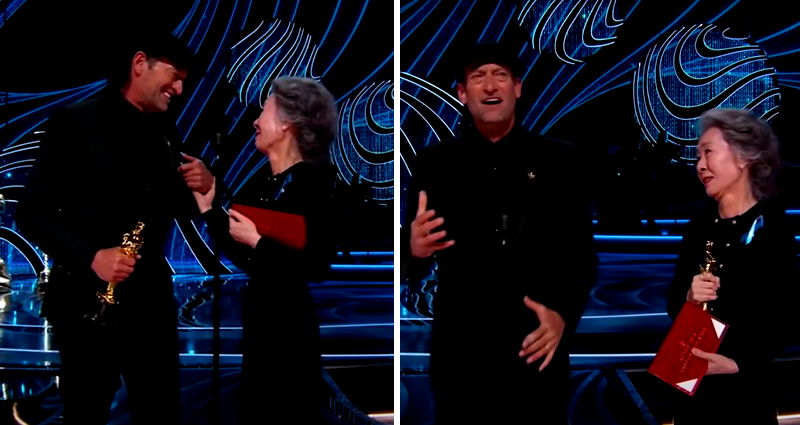 Youn Yuh-jung presents Oscar for deaf actor Troy Kotsur’s historic win in sign language