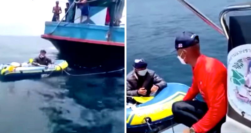 Vietnamese man spends 18 nights at sea paddling an inflatable boat to India to reunite with his wife