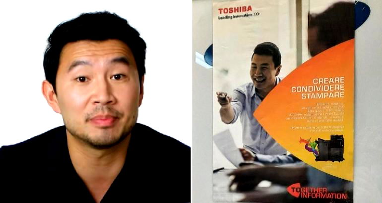 ‘Now we are enemies’: Simu Liu reacts to Toshiba using his stock photo for printer instruction booklet