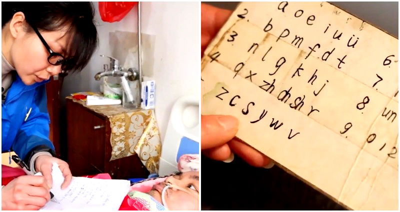 Chinese woman develops unique numeral code to communicate with her husband after he loses ability to talk