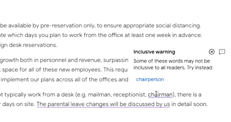 Google pauses new feature that suggested ‘inclusive language’ replacements after heavy criticism