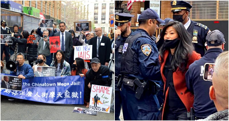 10 protestors arrested for trying to block demolition for New York City Chinatown ‘mega jail’