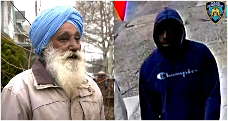 NYPD release footage of suspect wanted in hate crime that left elderly Sikh victim with broken nose