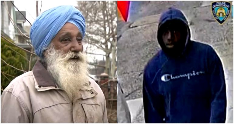 NYPD release footage of suspect wanted in hate crime that left elderly Sikh victim with broken nose